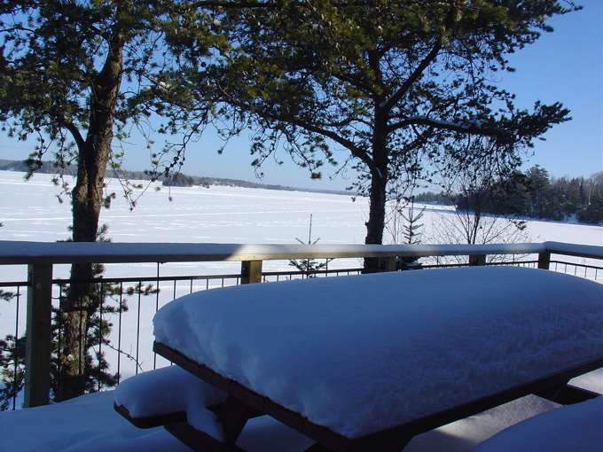 Looking out from Cottage 9